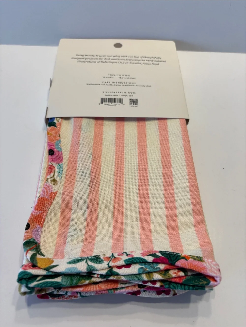 Rifle Paper Co. Rose Stripe Napkin Set of 2